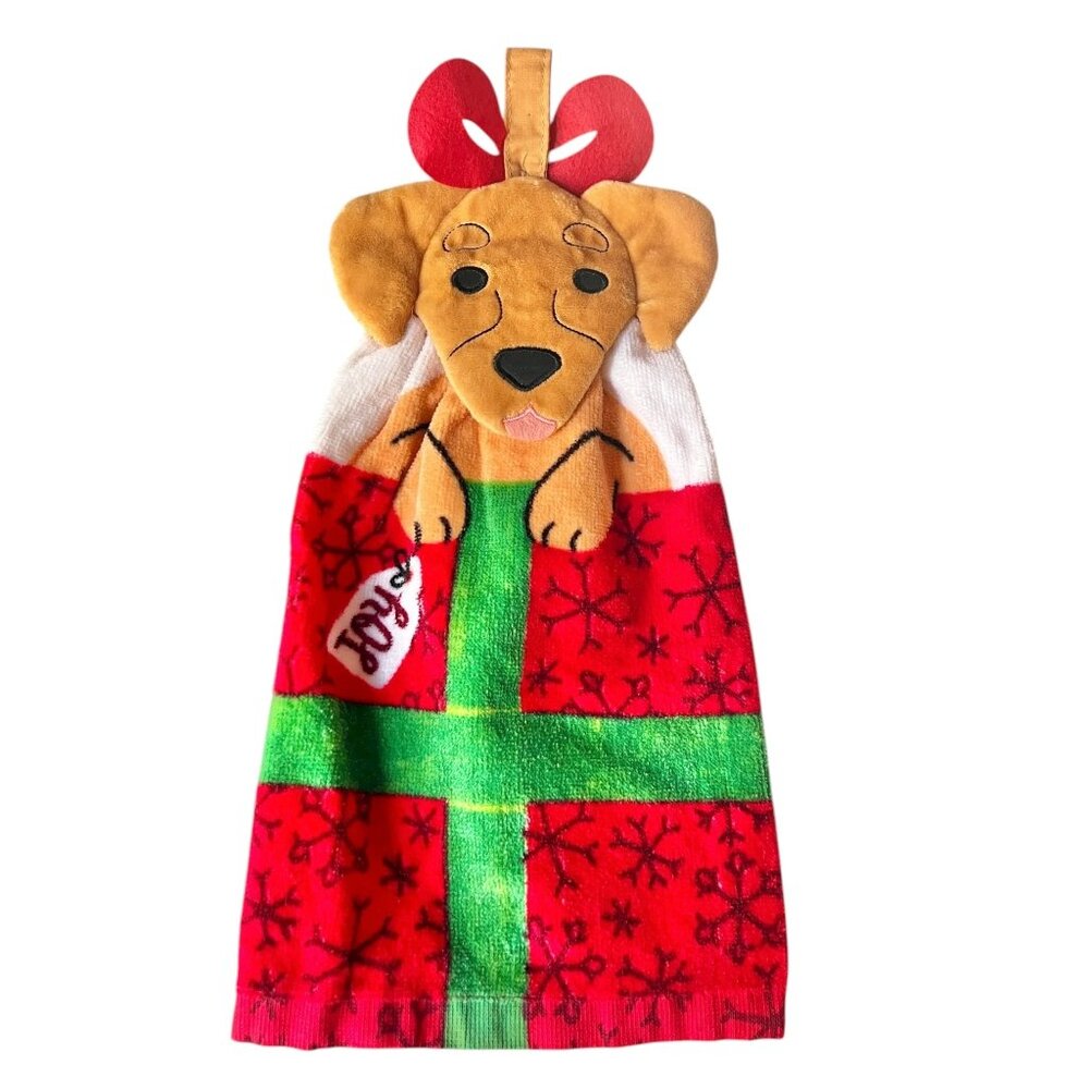 St. Nicholas Square Dachshund Kitchen Towel  15" X 8" Terrycloth Button Loop